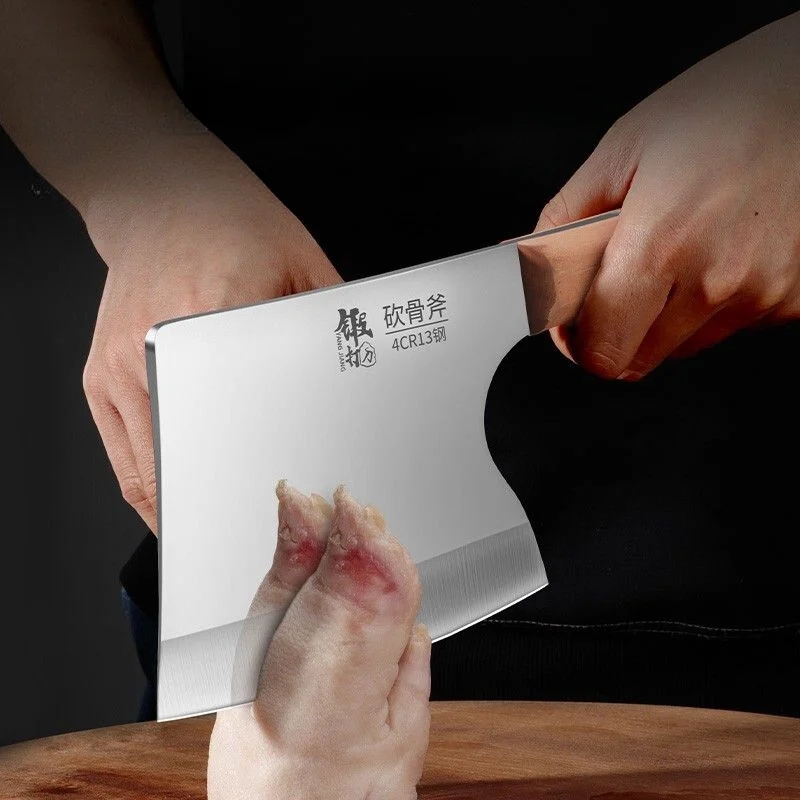 Ultra Sharp Butcher Knife, Kitchen Knife, High Hardness  Commercial Butcher Knife, Thickened and Weighted Knife