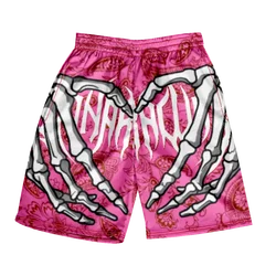 Pantalones cortos clásicos para hombre y mujer, Shorts de playa con estampado a mano de esqueleto, de secado rápido, para gimnasio, verano, 2024