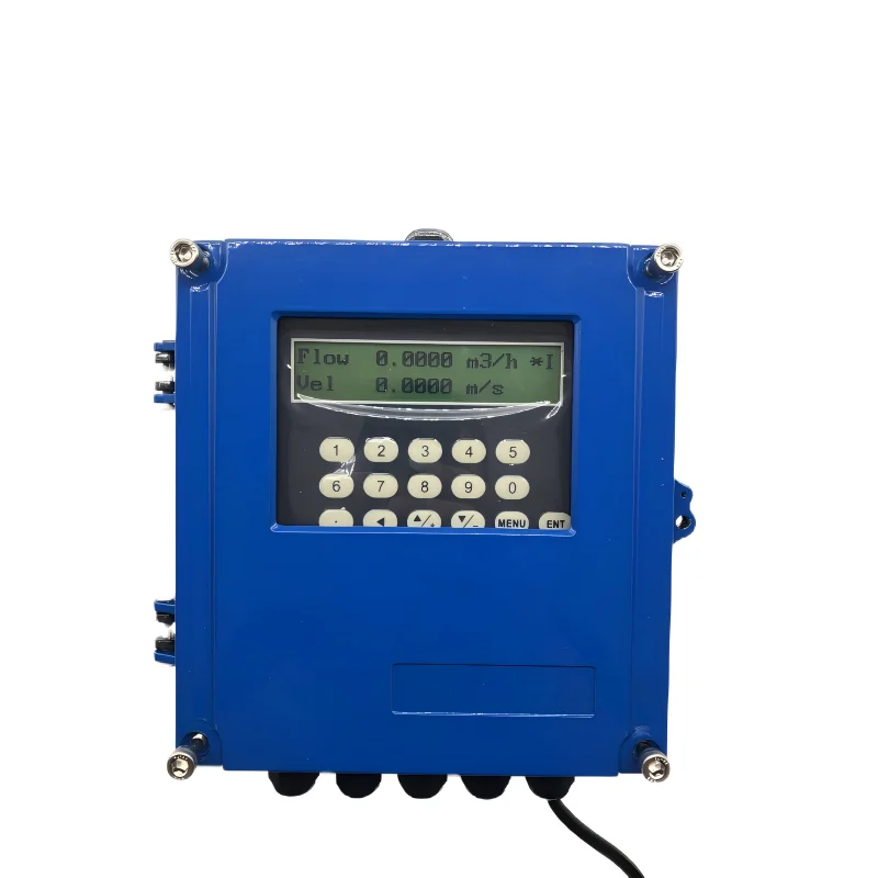TDS-100F5 Ultrasonic Flowmeter in English Italian Optional External Clamp Sensor High Temperature Sensor Pipe Segment Sensor