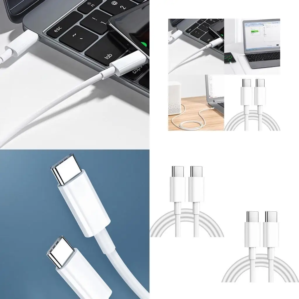 

652F Travel Friendly Easy To Carry Universal High Speed USB C Charging Cable 2Pieces 60W Power Delivery Suitable for S22/S21