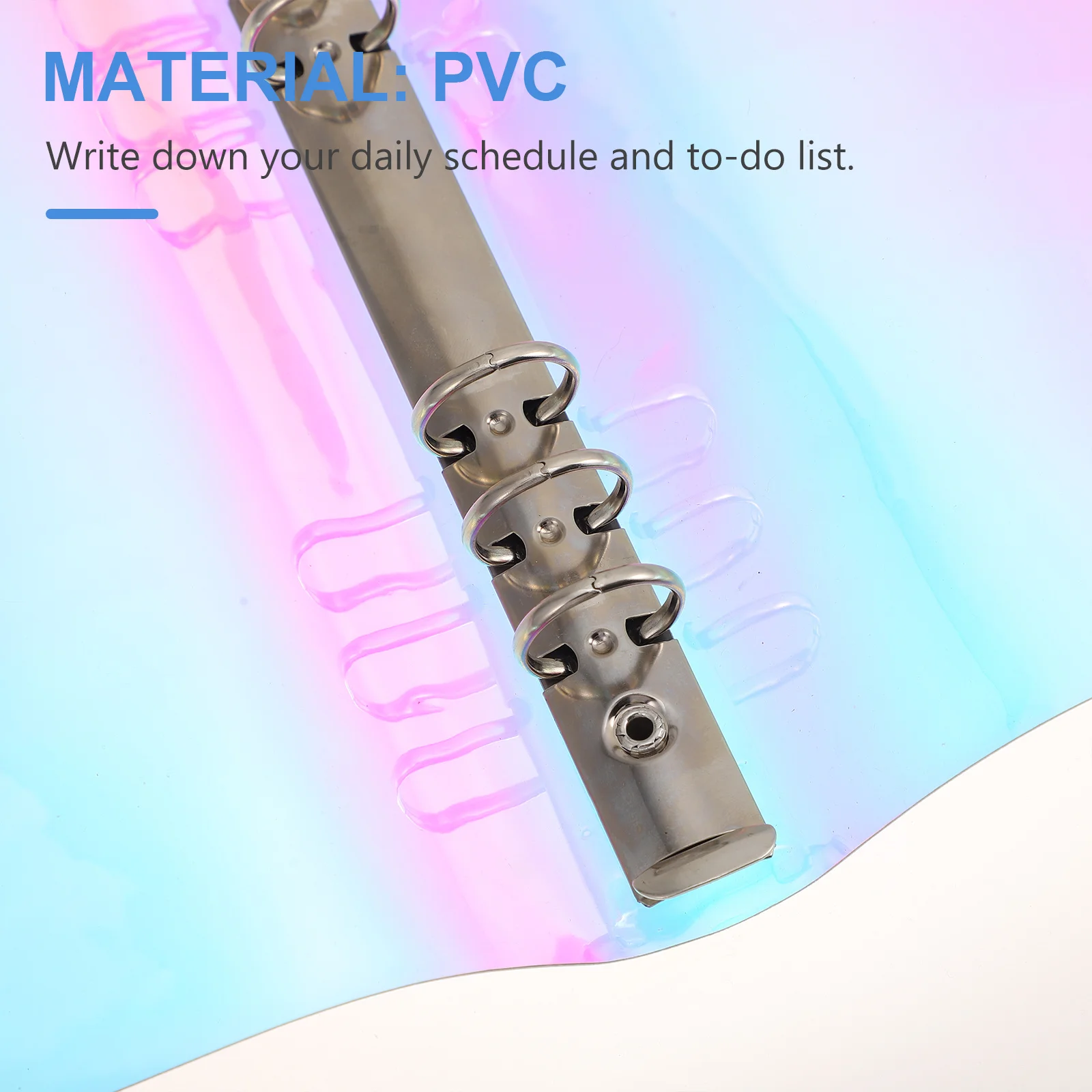 1 قطعة غطاء كتاب أوراق فضفاضة البلاستيك الشفاف مقاوم للماء واقية غطاء الكتاب أداة طالب المفكرة قذيفة قابلة لإعادة الاستخدام #5