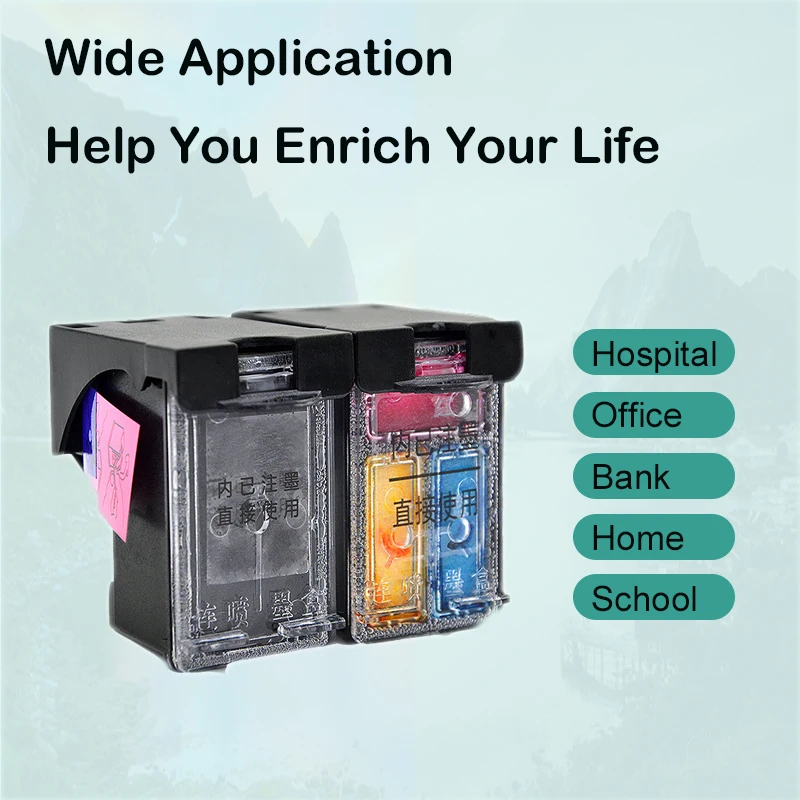 خرطوشة حبر Vilaxh المعاد تعبئتها 63XL hp63 لـ HP 63 XL Officejet 5200 4652 4655 3830 4650 4656 4657 ENVY 4510 4511 4520 4522 4526 #5