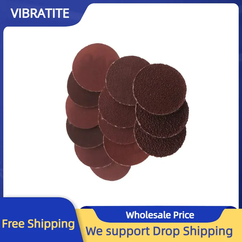 50pcs 1 Inch Sanding Discs Hook and Loop Sandpaper 60-2000 Grit Sander Paper Sanding for Drill Grinder Rotary Tools Woodworking