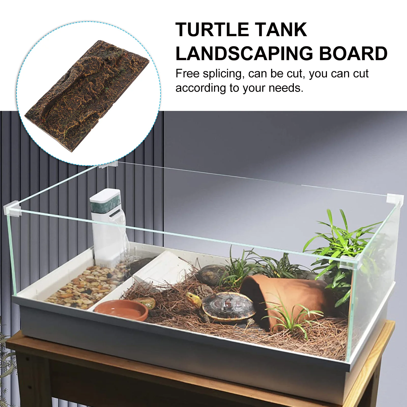 Background Reptile Board Tank Terrarium Decorative Vivarium Aquarium Box 3D Backdropwallpaper Supplies Tortoise Turtle Snake