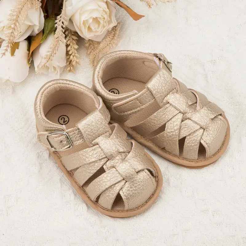 Kidsun Baby Zomer Sandalen Baby Jongen Meisje Schoenen Rubber Zachte Zool Antislip Peuter Eerste Walker Baby Wieg Pasgeboren