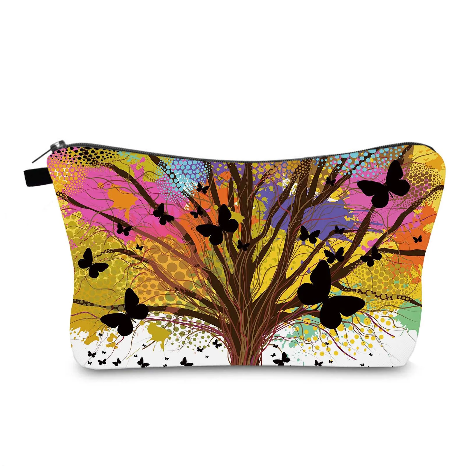 

Cosmetic Bag Waterproof Tree of Life Printing Pattern Ladies Portable Travel Storage Bag Cross-border Wash Bag Document Bag