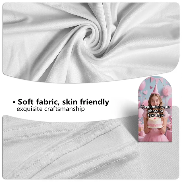 Customizable Arched Background Cloth Cover, Can Upload Your Favorite Pictures, Can Be Used for Birthdays, Weddings, and More 4
