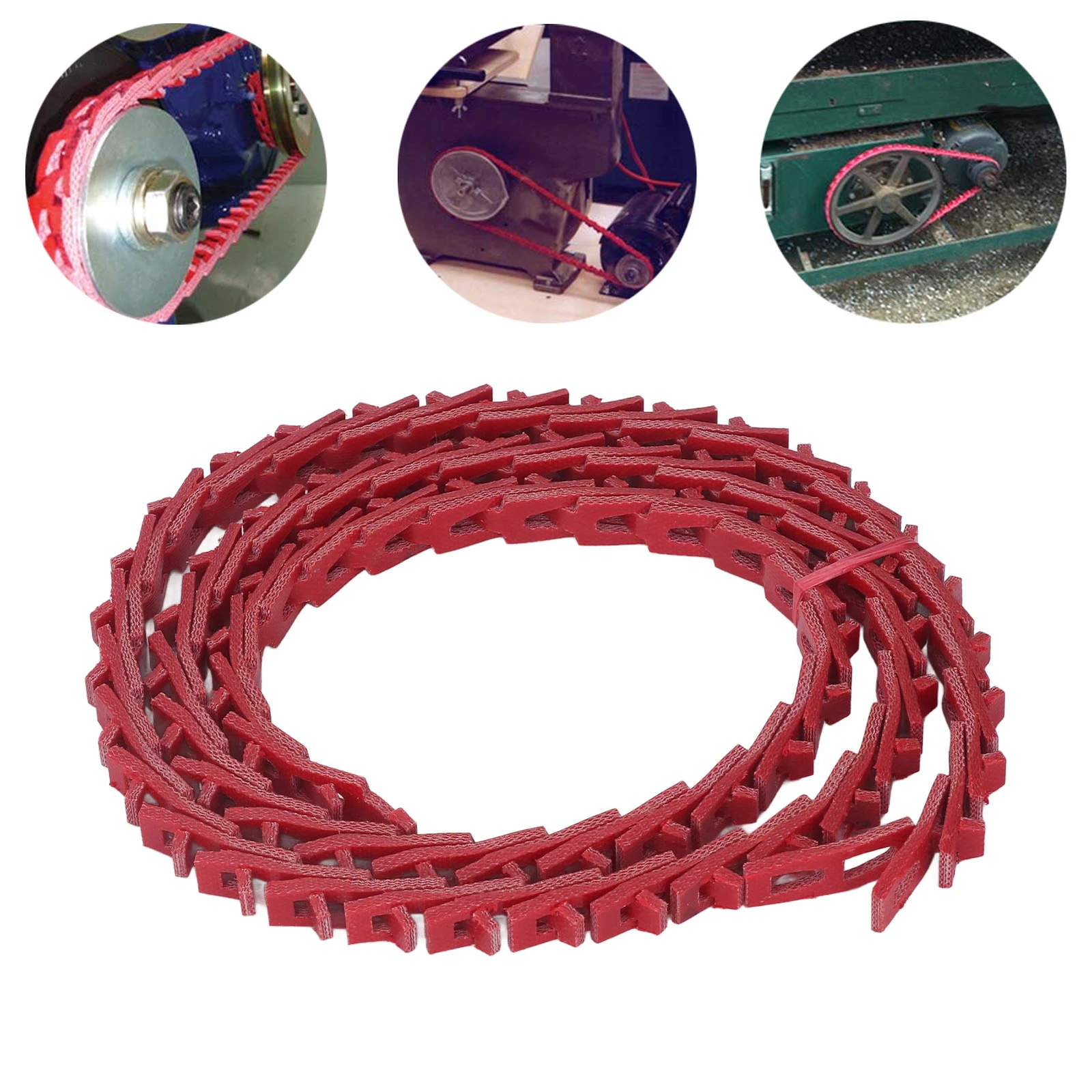Power Twist V Belt 13x1200mm A Type Adjustable Link Fittings For Lathe Table Saw Woodworking Machinery