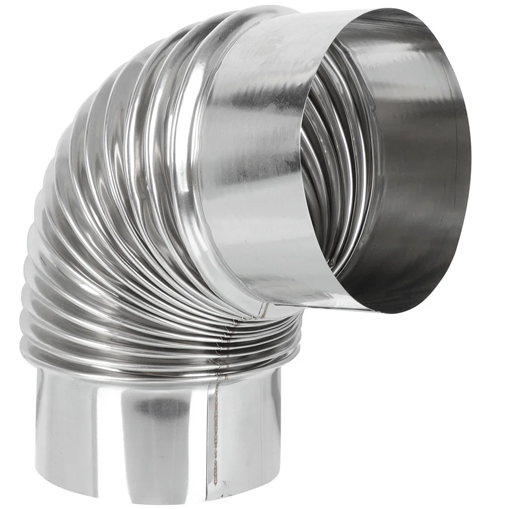 Wood Stove Chimney Smoke Elbow Stainless Steel Heating Stove Flue Exhaust Elbow Chimney Elbow Exhaust