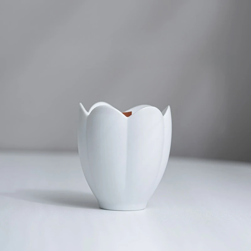 Jade Orchid Ceramic Candle Holders for Home Living Room Decoration Candlestick Fragrance Container 200ml