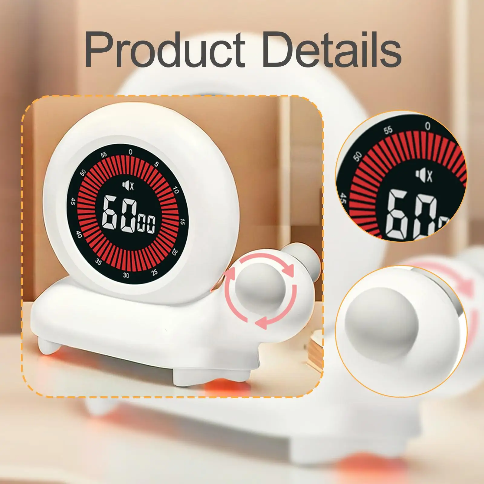 Digital Visual Timer Kitchen 3 Customizable Shortcut Times Homeschooling Study Tool Teaching Office Use Home Count Down up Clock