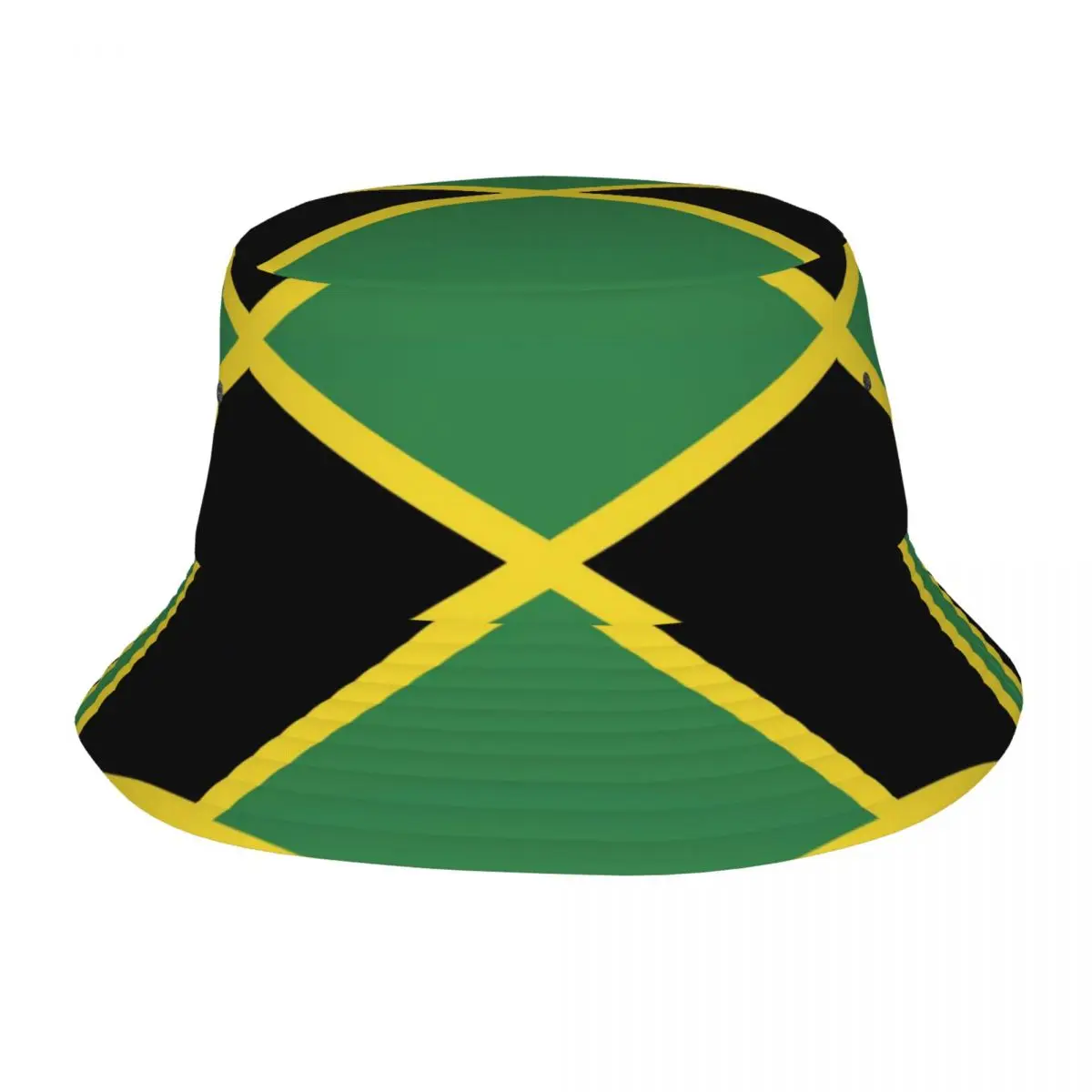 Jamaica Flag Bucket Hat Independence Day Streetwear Fisherman Caps For Men Women Vacation Sunscreen Hats Personality Graphic Cap