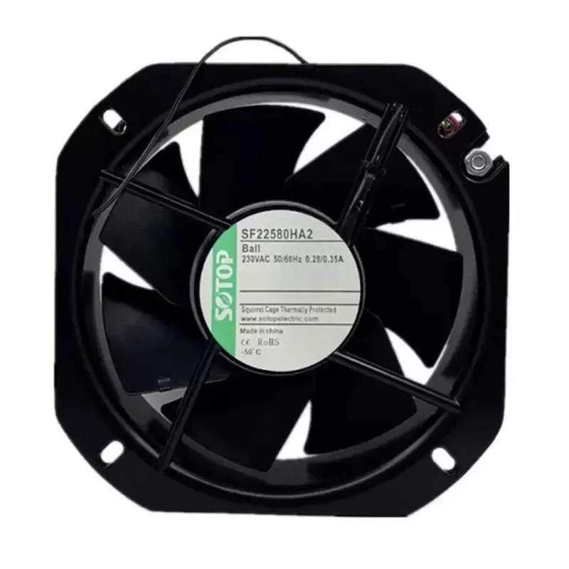 For SOTOP SF22580HA2 AC230V 0.28/0 50/60Hz Control Cabinet Cooling Fan