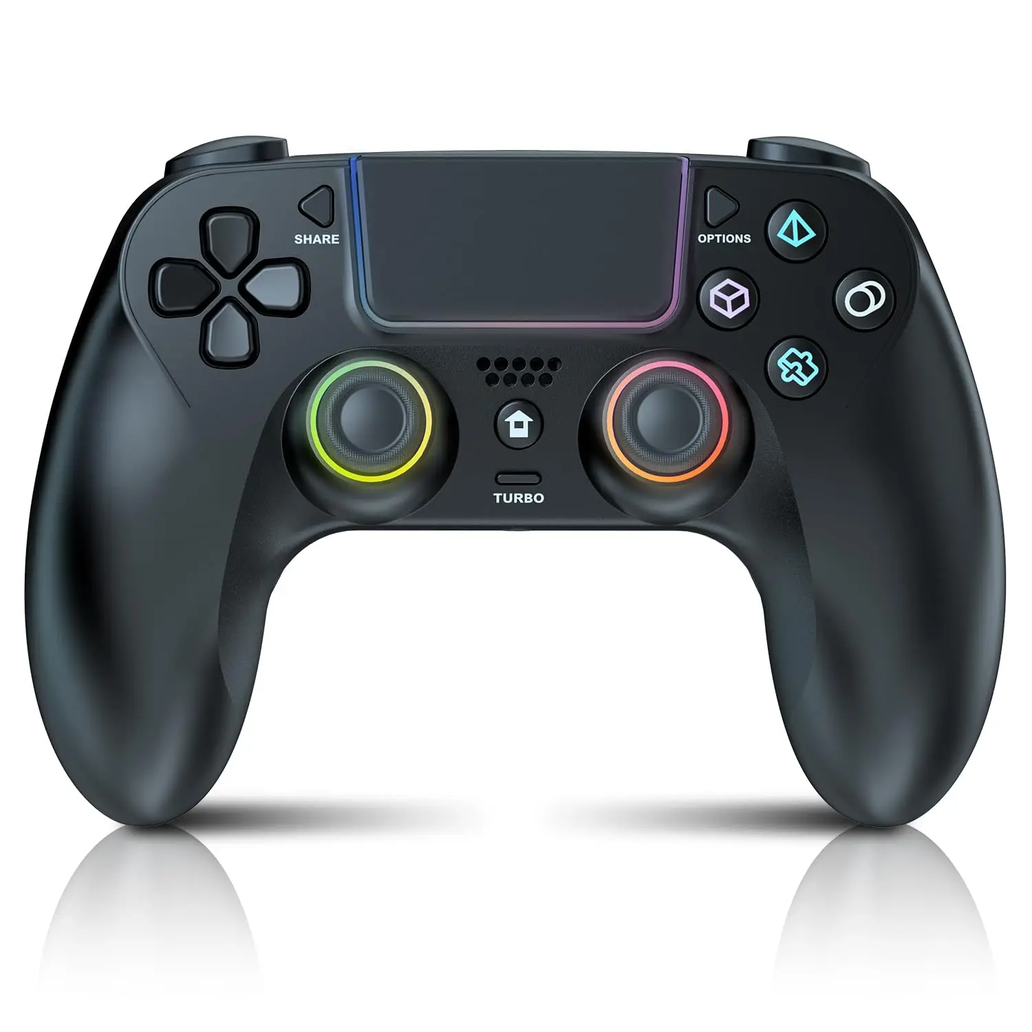 

Беспроводной контроллер для PS5 с джойстиком на эффекте Холла, расширенной рукояткой, вибрацией, функциями переназначения/турбо