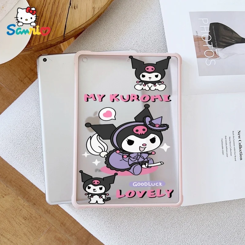 

Розовый чехол Sanrio Cute Kuromi для iPad подходит для ipad Pro 6/M4, Air3/5, Mini 6,ipad 6/10,8.3/9.7/10,5/12,9/10,9/11 дюймов