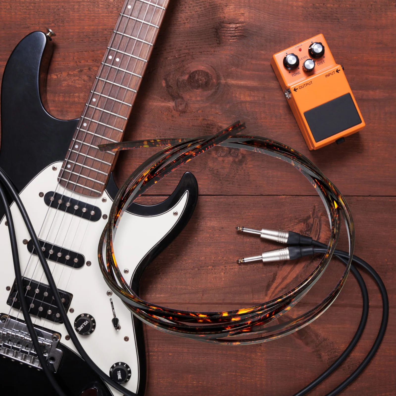 

2pcs Guitar Binding Strip Plastic Purfling Inlay For Acoustic Guitar Repair Diy Edge Trim Durable Decorative Accessory