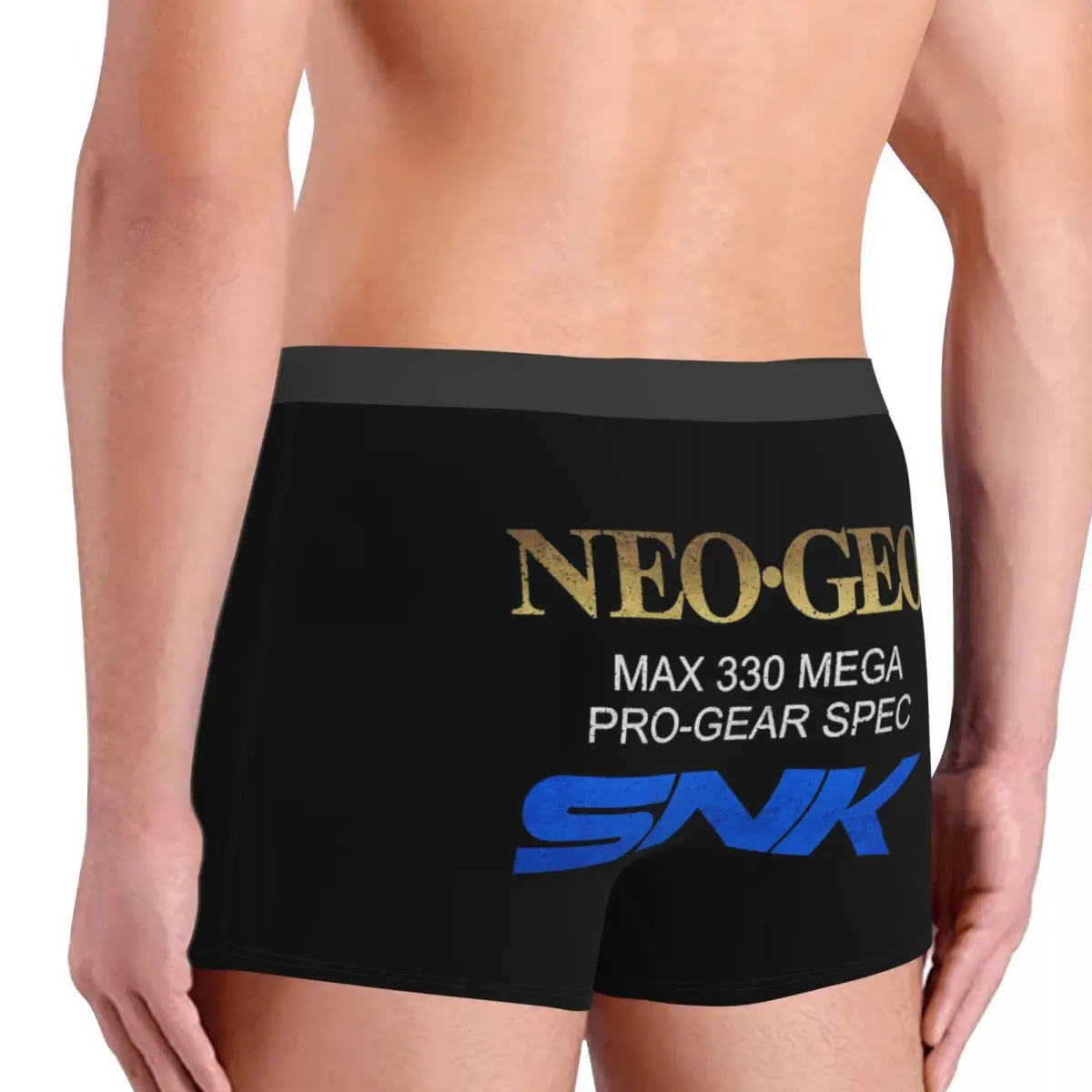 الملاكم السروال السراويل Neo Geo Pro Gear المواصفات الذهب الرجعية تصميم سراويل الرجال ملابس داخلية جيدة التهوية ل أوم رجل صديقها هدية