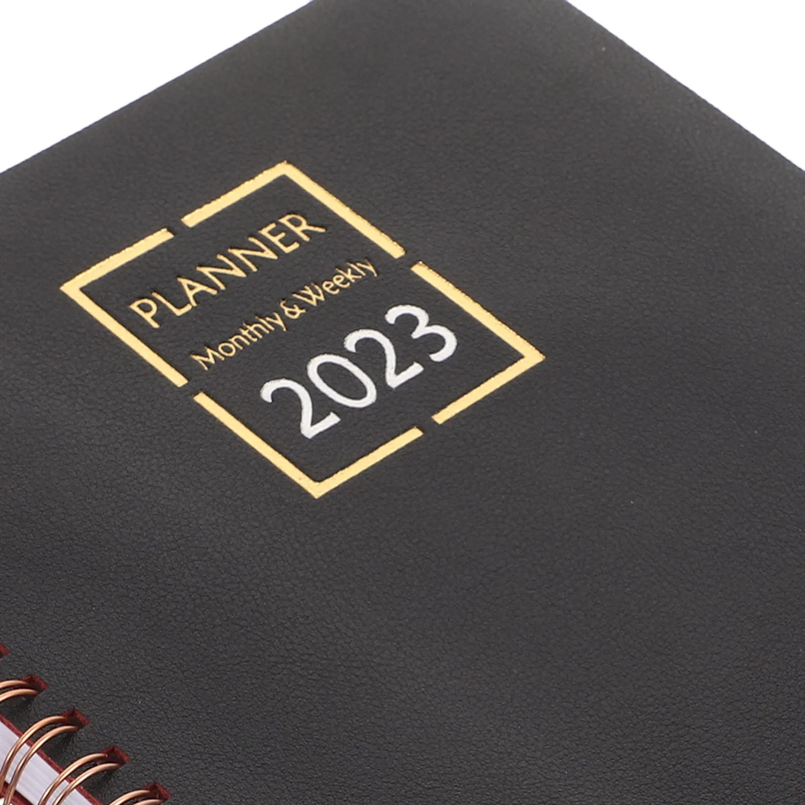 

Planner Notepad 2023 English Spiral Coil Notepad 24 Hole Double Coil Binding Smooth Writing Office Daily Use Memo Pad Compact