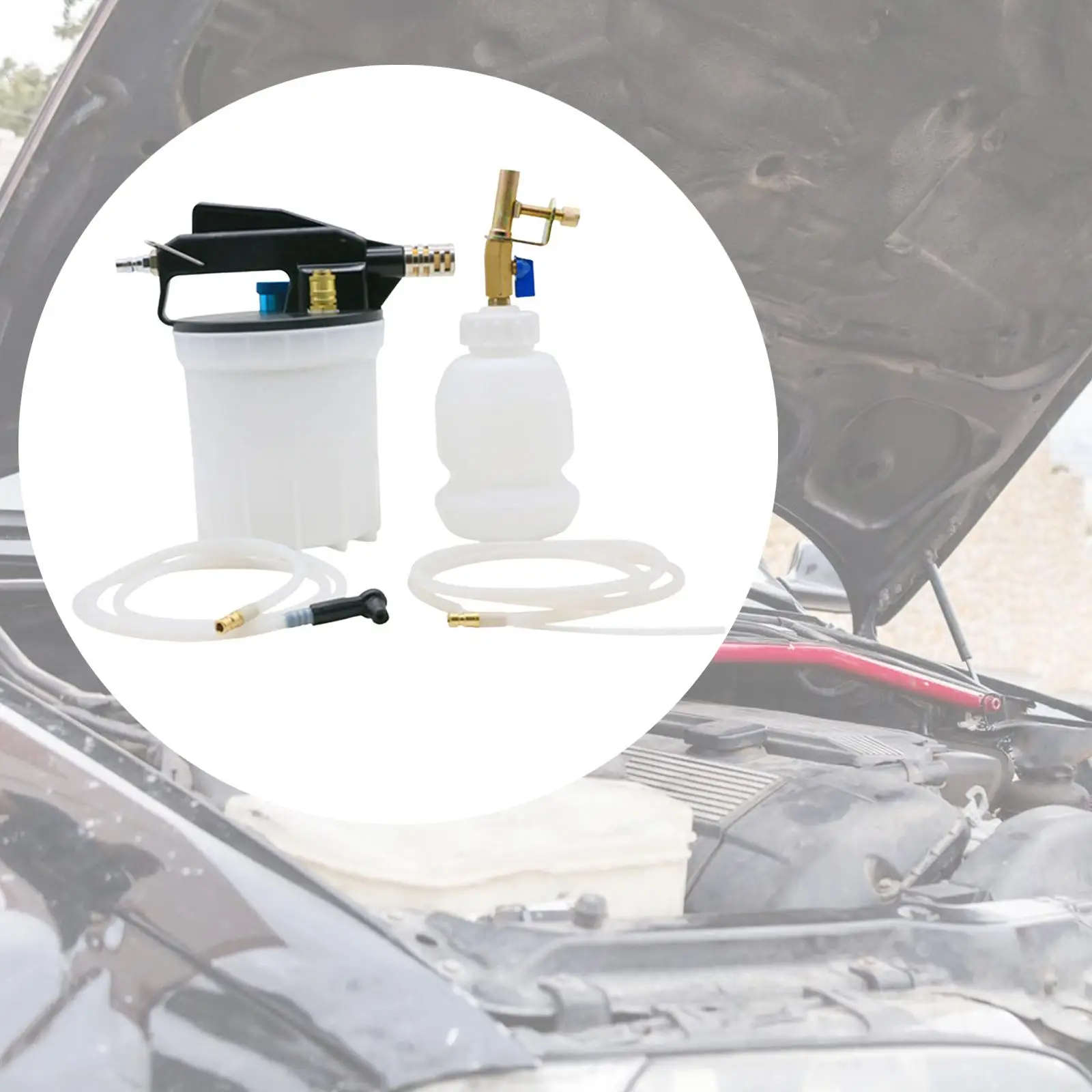 

Car Brake Oil Change Set Pneumatic Extractor Refill Tank Replacements Auto Brake