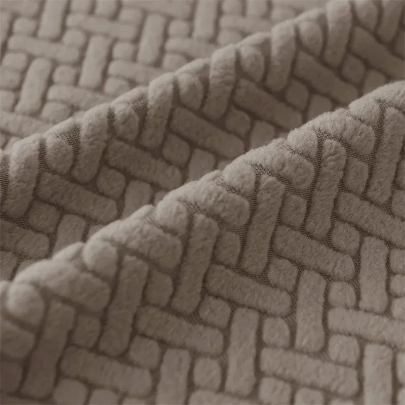2 teile/satz Jacquard Flügel Stuhl Abdeckungen Einfarbig Stretch Wingback Sessel Schonbezüge Anti-schmutzige Möbel Protector Dekor – Detail 3