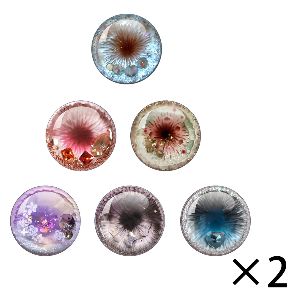 Kitsune Nine Tailed Fox BJD Blyth DOLL 10MM-40MM Glass Cabochon Eyes Chips DIY Accessory Suitable For MIX Pupil Eye Chips view 2