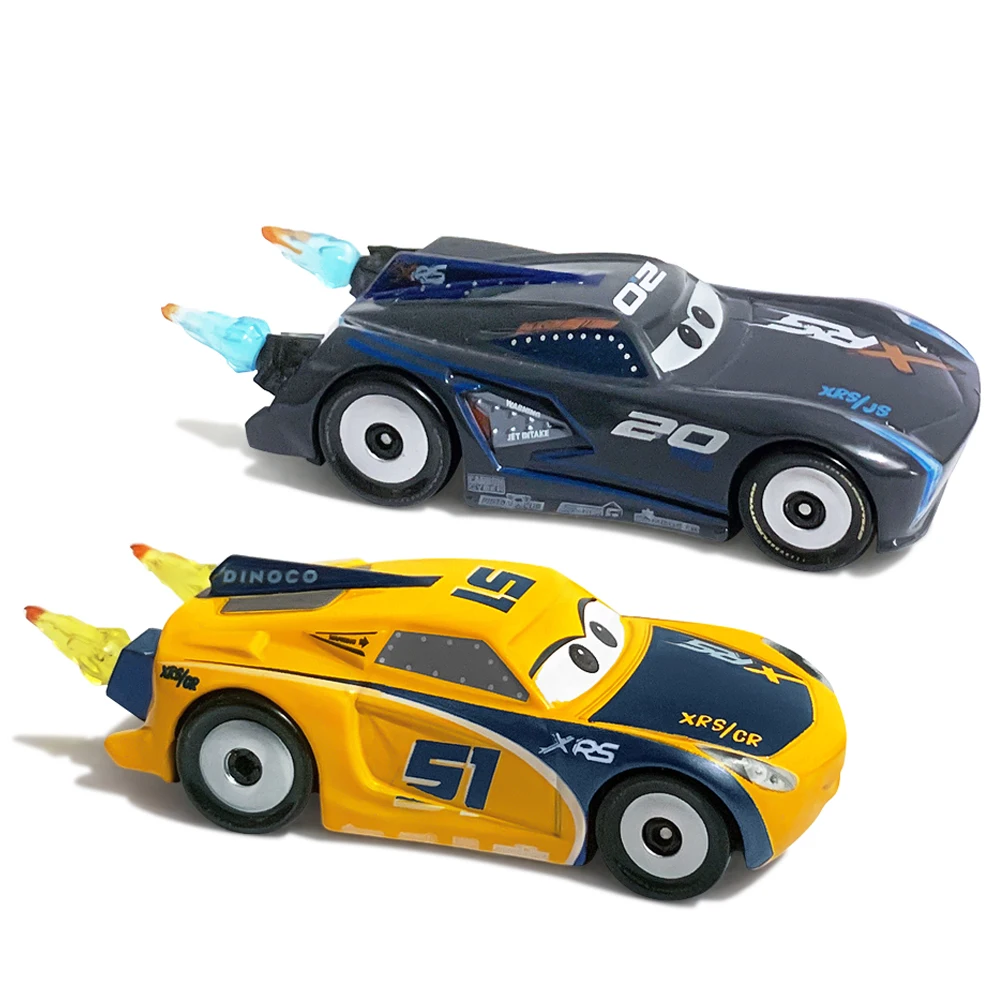Cars Toy Anime Character 3rd Generation XRS Series Racing Flame Tail Cruz Ramirez Jackson Storm Children's Toy Car