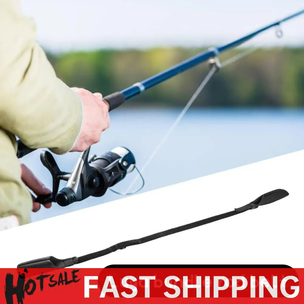 Adjustable Fishing Rod Strapping Wrap Breathable Fishing Rod Wrap Band Splash-resistant Wear-resistant Outdoor Fish Tool