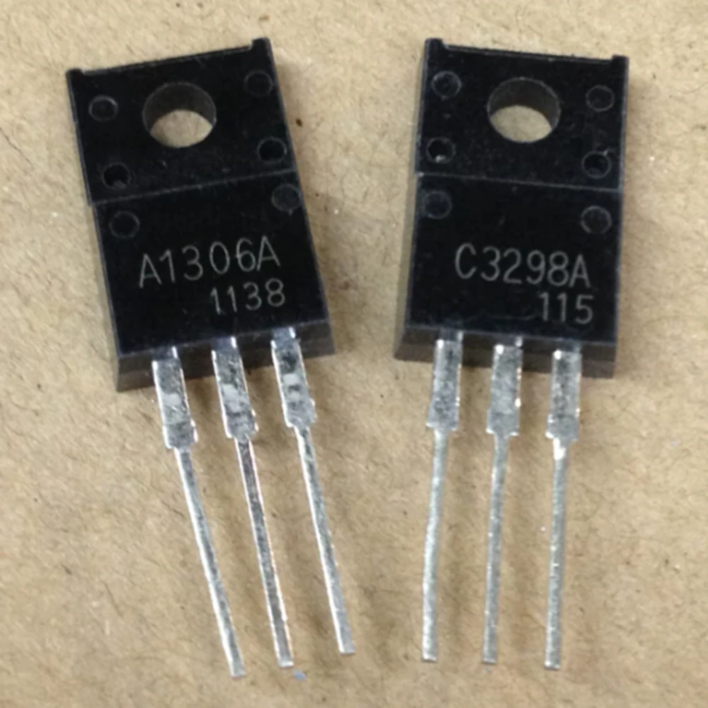 10PCS/lot A1306 C3298 5pcs 2SA1306 + 5pcs 2SC3298 TO-220F In Stock