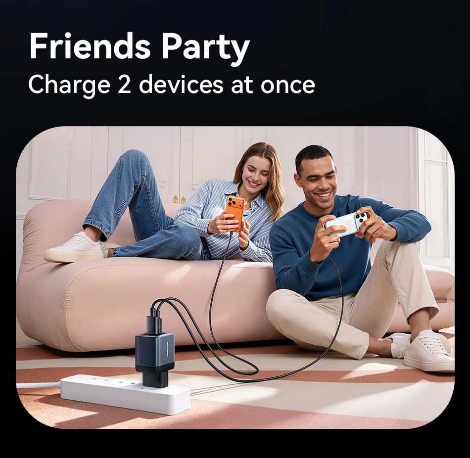 Rocoren 20W GaN PD Schnellladegerät USB-C Ladegerät Tragbares Typ-C Ladegerät PD3.0 QC3.0 Schnellladung für iPhone 18 17 16 15 Pro Max – Detail 14