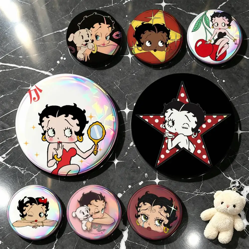 B-BettyS Doll B-Boop-y-es Custom Enamel Pin Badges 25mm 32mm 44mm 58mm Backpack Hat Decor Toys Gifts