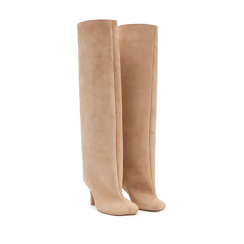 Women's Suede Over-The-Knee Boots Stiletto Heel Pointed Toe Elegant Evening Party Footwear Fashion Style Autumn/Winter Essential