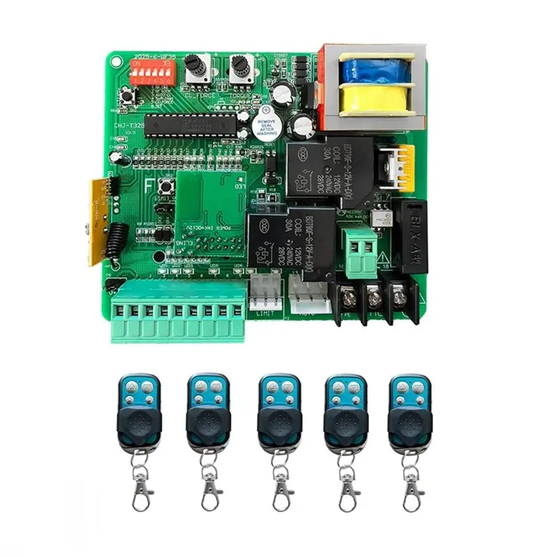 【cyber-monday】modulo-per-porta-intelligente-sistema-automatico-di-controllo-accessi-per-porte-scheda-di-controllo-per-apricancello-scorrevole-220v-con-telecomando-433mhz-c