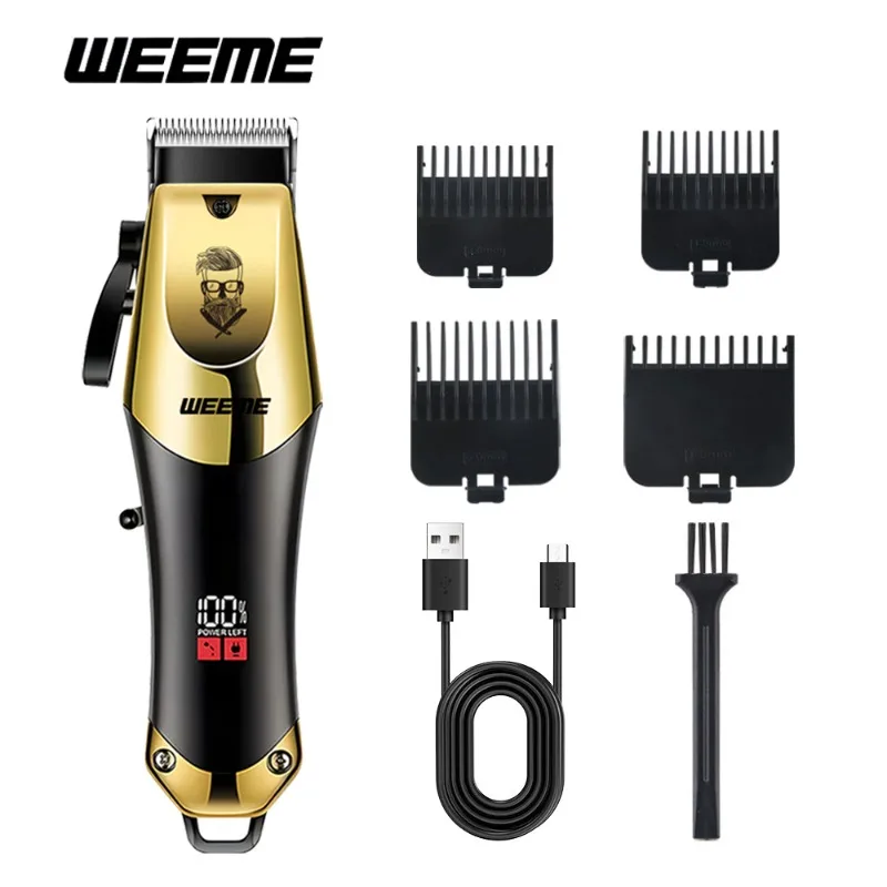Portable Vintage T9 Hair Trimmer Electric Hair Clipper Rechargeable Design Perfect for Precision Hairline Carving