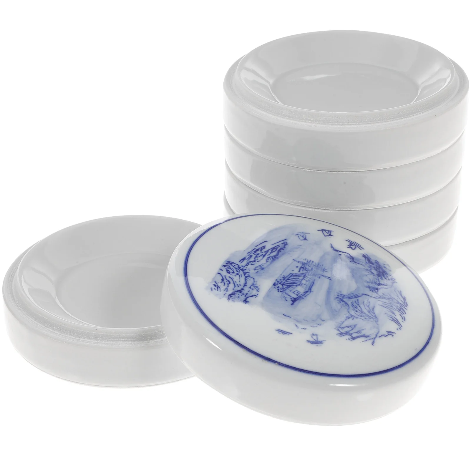 

1Set 5-Layer Ceramic Palette Paint Mixing Tray Stackable for Watercolor Pigment Mixing Artists Teachers Students