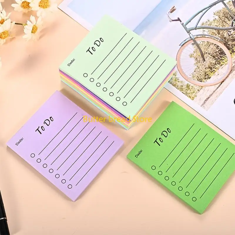 W89C To-Do List Memos Pad Klebriger Notizgeschrieben Schreibpad School Office Supplies