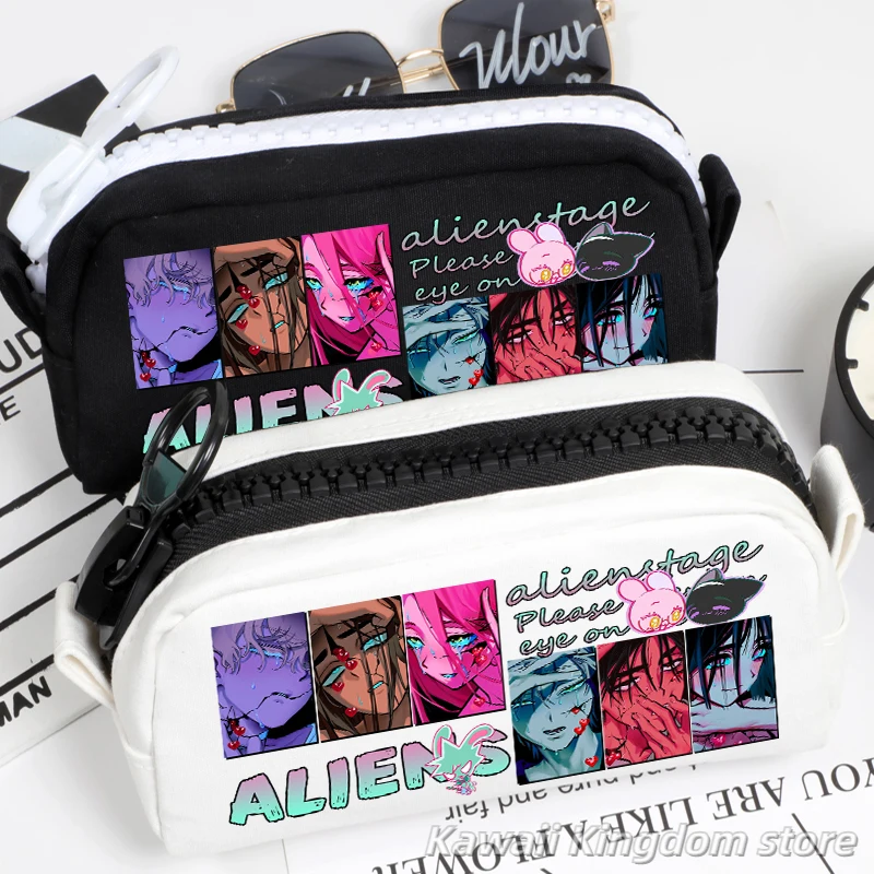 

AlienStage Ivan luka Sua till Anime Capacity Pencil Case Cartoon Stationery Holder Bag Pen Case School Cosplay Halloween