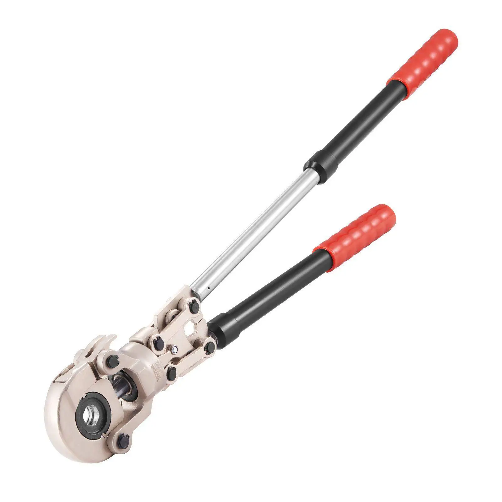 Outil de sertissage durable pour tuyaux en cuivre 1/2" 3/4" 1", 360 °   Mécanisme rotatif et poignée d'extension