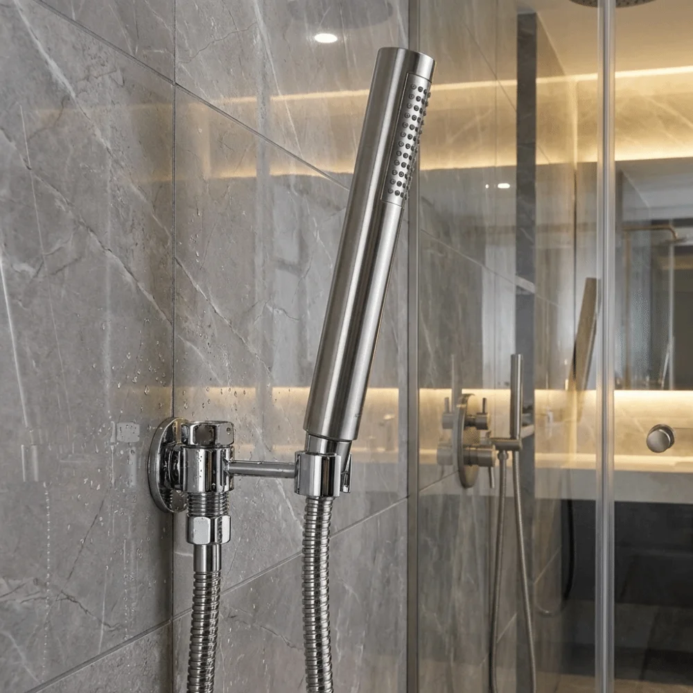 

Держатель для биде-спрея из цельной латуни, поворотный на 360° ° Поворотный угловой клапан без сверления, простая установка, устойчивость к ржавчине, основание для крепления биде