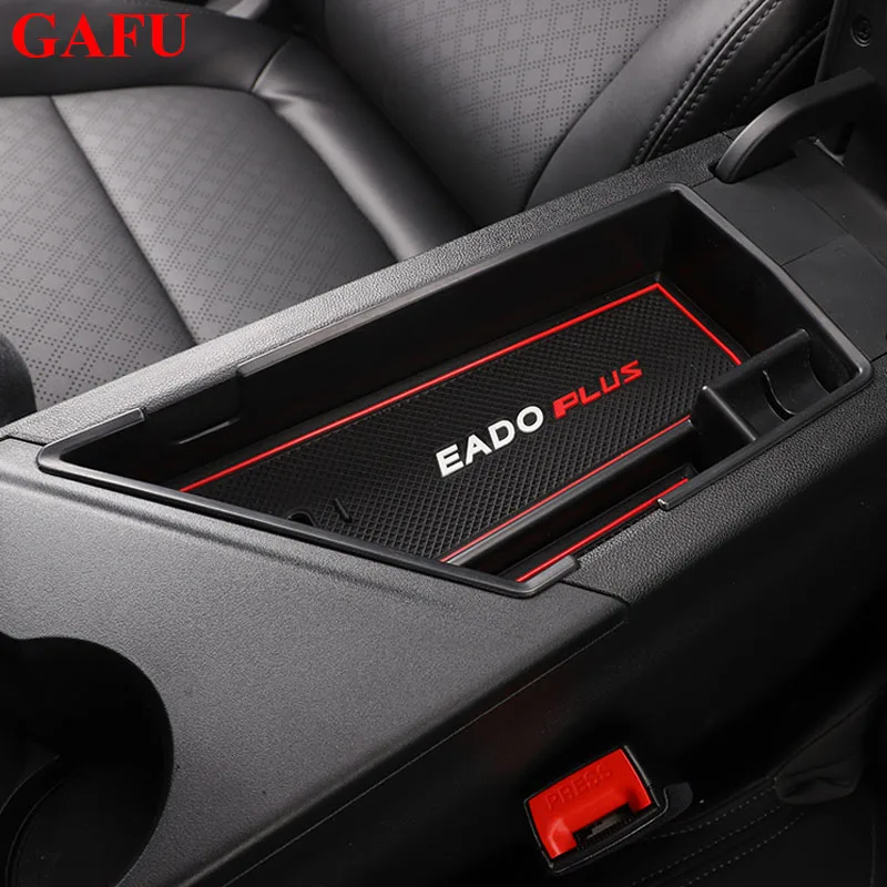 Car Armrest Storage Box for Changan EADO Plus 2021 2022 Accessories Center Console Compartment Glove Tray Organiser Case