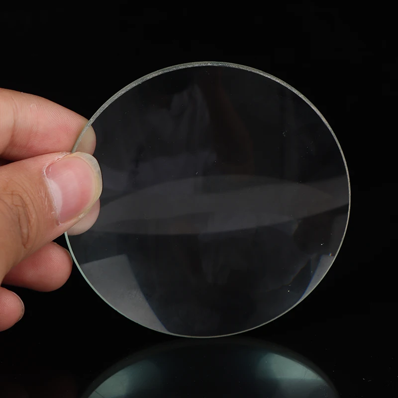 Double Convex Glass Lens Focal Optics Biconvex Desktop Magnifying Glass 75 mm