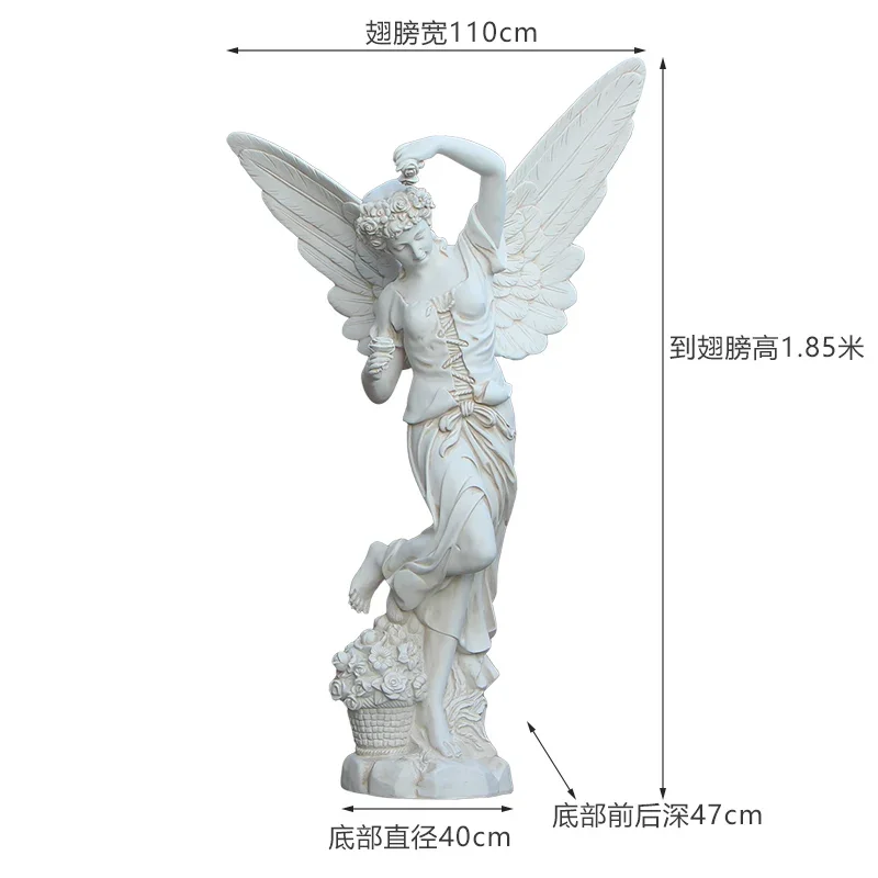 

YY FRP Figure Angel Sculpture Hotel Club Decoration Props