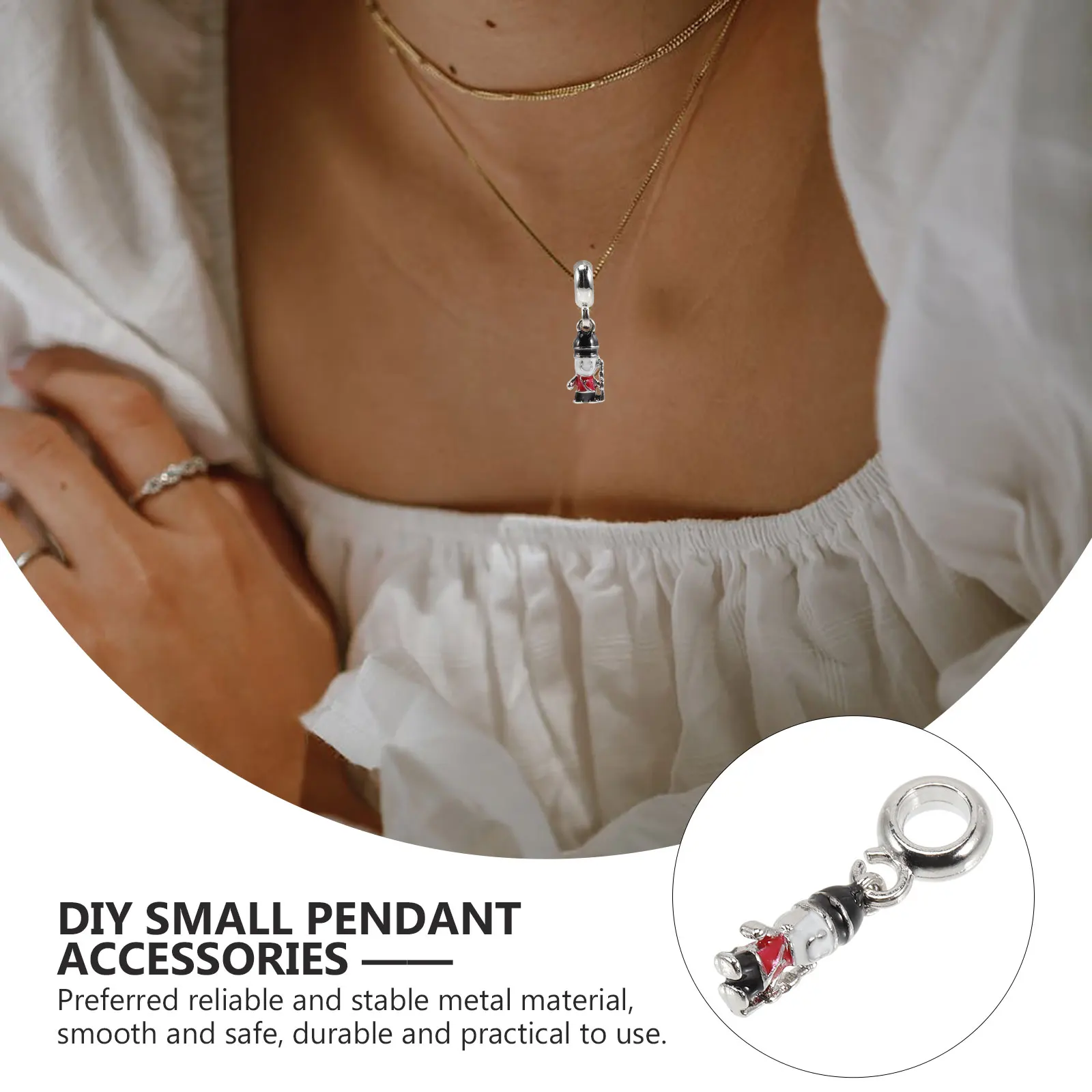 

10Pcs Cute Nutcracker Pendants for Jewelry Making DIY Charms Craft Kits Necklaces Bracelets Keychain Decorations Holiday Party