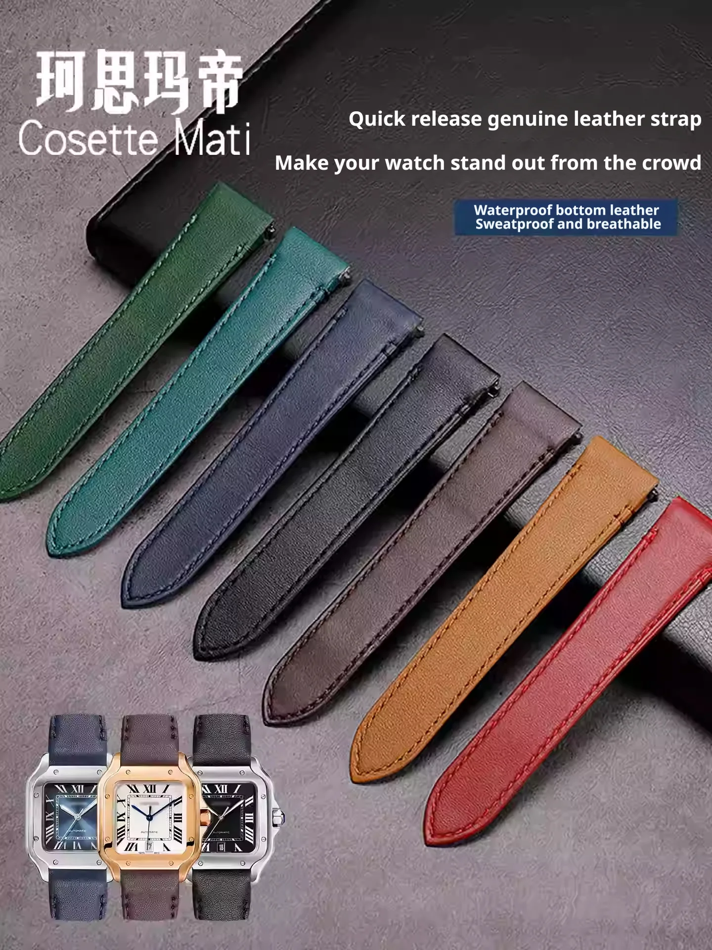 Exquisite craftsmanship smooth - огляд і ціна Leather Strap Quick Release
