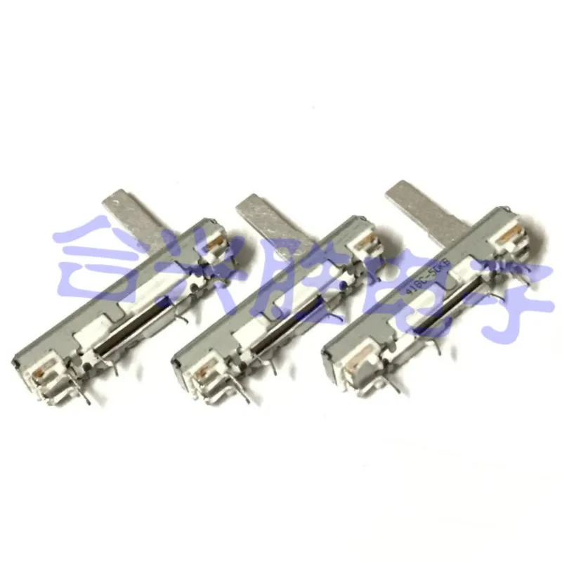 1 Piece 3.5CM Sliding Potentiometer Microphone Volume Adjustment Fader Single B50K 50KB Handle Length 15MM