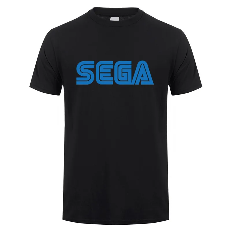 Sega T Shirts Men Casual Cotton Short Sleeve Summer Sega Logo Tshirt Man Tops Tees LH-286