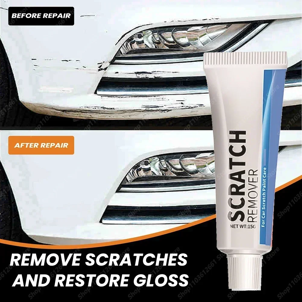 Car Scratch Remover Pasta de polimento com esponja, Smooth Paint Care, Corpo do carro, Remove Scratch Repair, Paint Broken