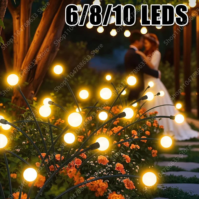 

Outdoor Lights Solar Lawn Lamp Garden Lamp LED Wind-driven Firefly Ground Plug Lamp for Garden Lawn Landscape Holiday Light