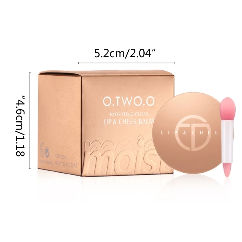 Moisturizing Plumper Lipstick Lips Mud,Hydrating Lip-Balm Long Lasting Lip Stains Multi-Purpose for Lip and Cheek Use