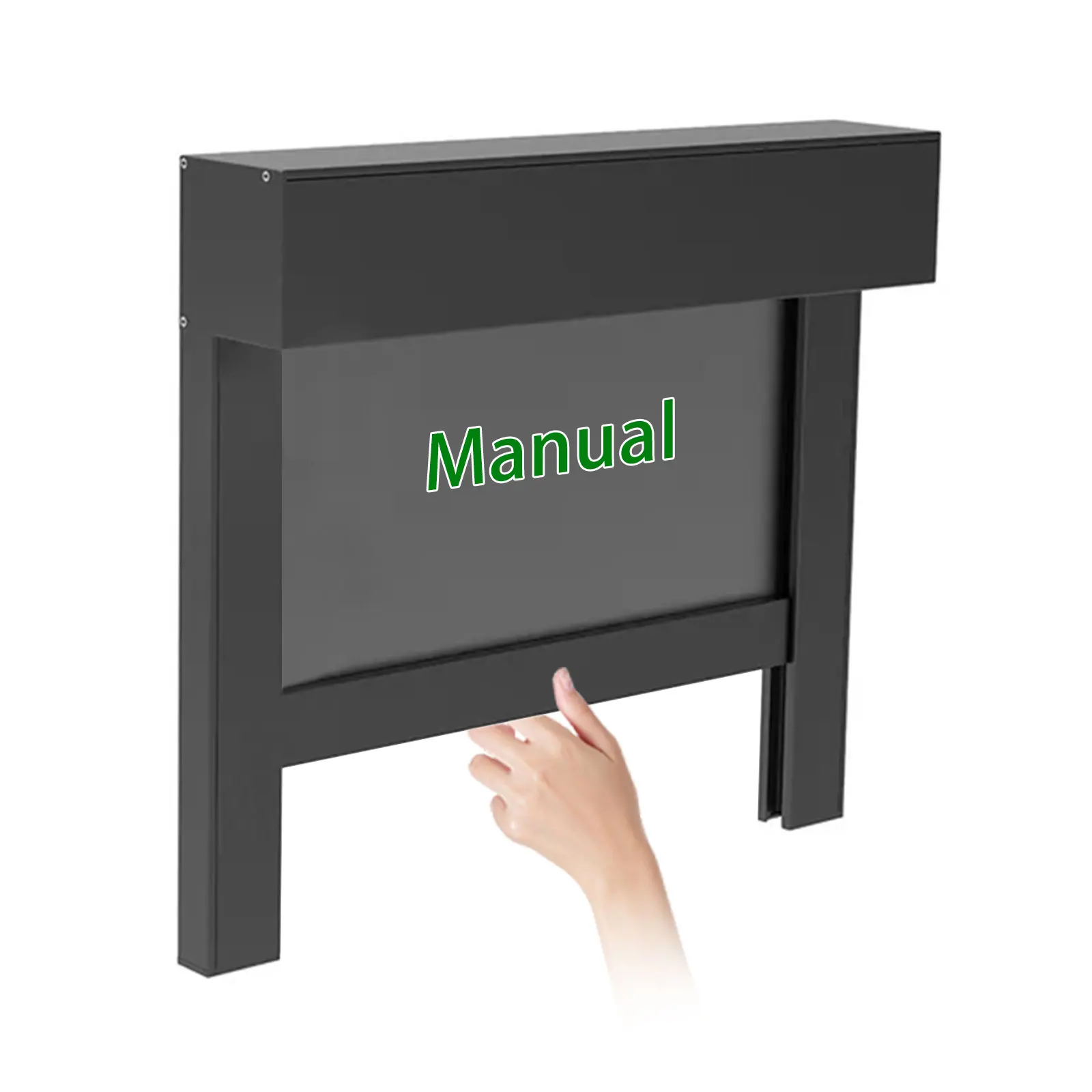 Manual Zip Track Outdoor Blind Manual Simple Operation Window Sh for Garage Balcony Pergola Windproof Blind Size