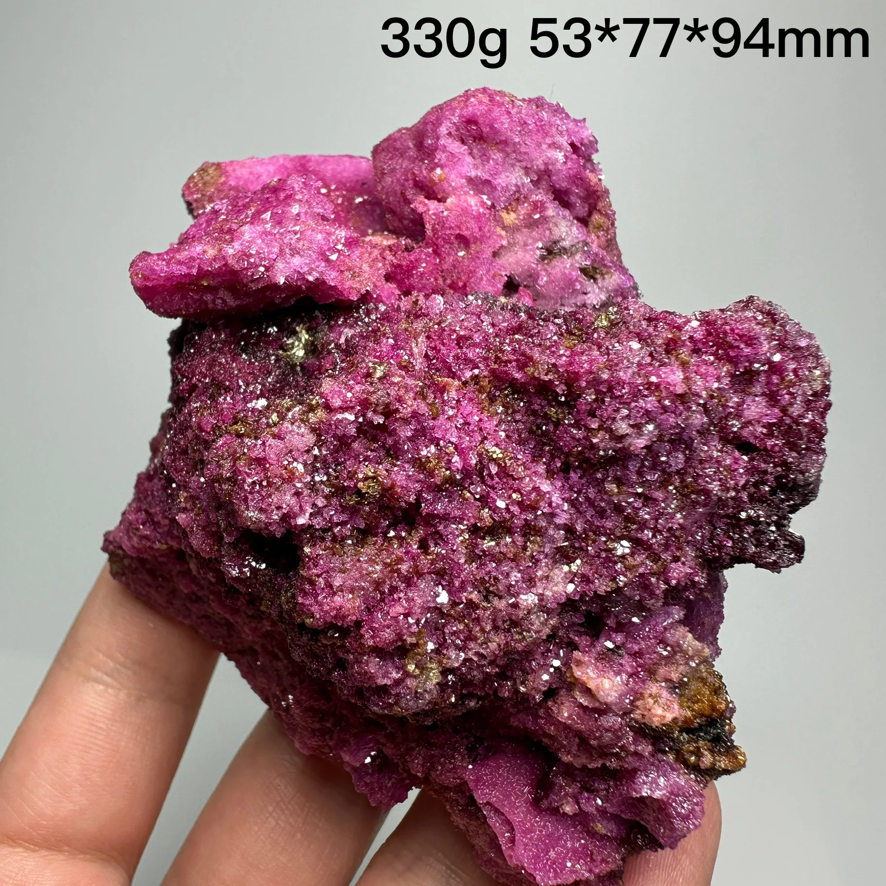 Natural Africa Honeycomb Ruby Rough Shiny Mica Stone Mineral Specimen Crystal Quartz Healing Stone